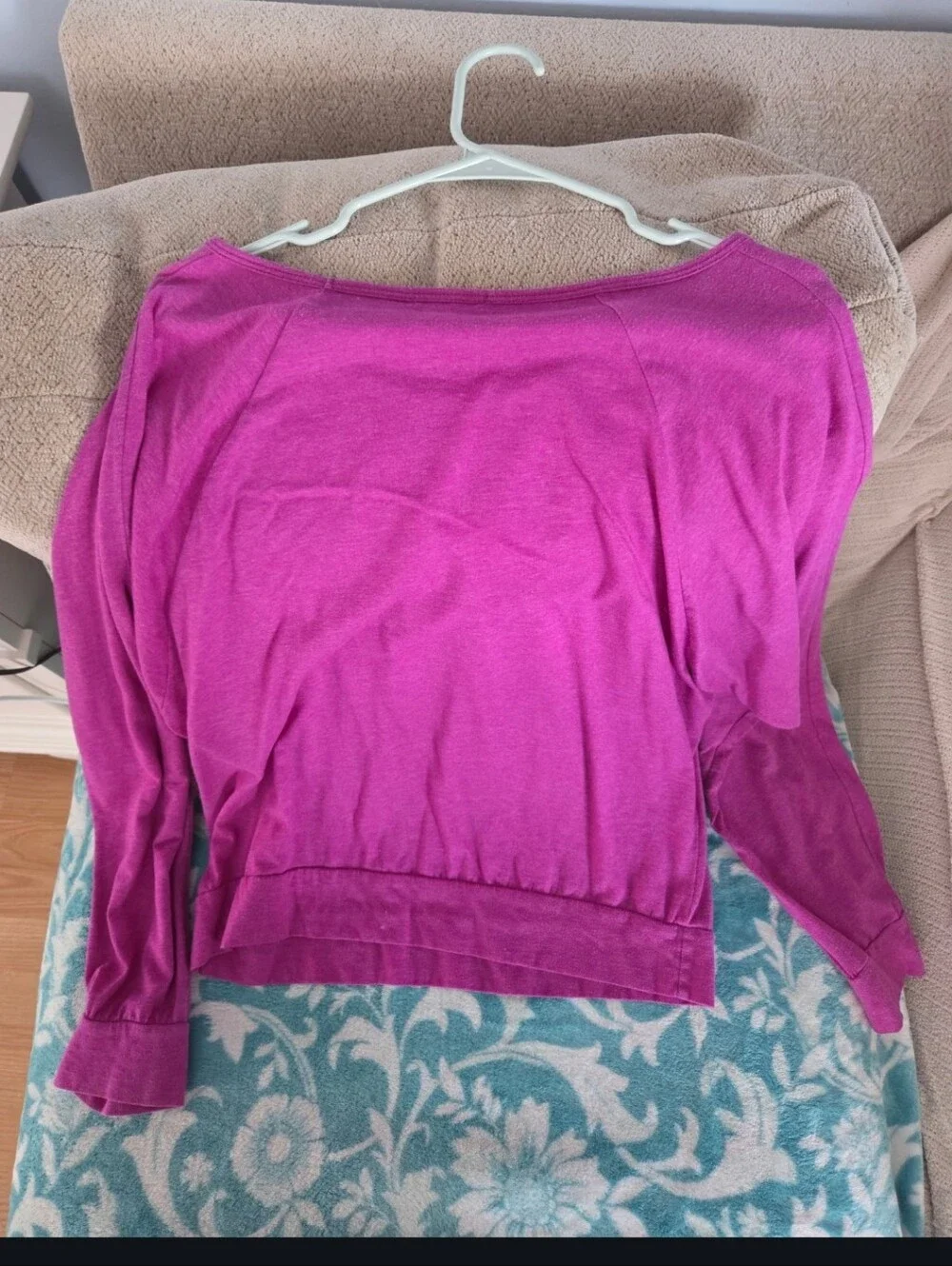 Pink Scoop Neck Women's Top by